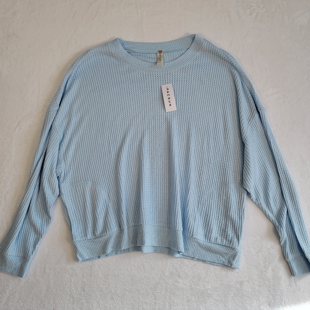 LA Hearts by Pac Sun Waffle Top, Size M
